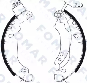 FOMAR FRICTION fo9051 -  Комплект тормозных колодок